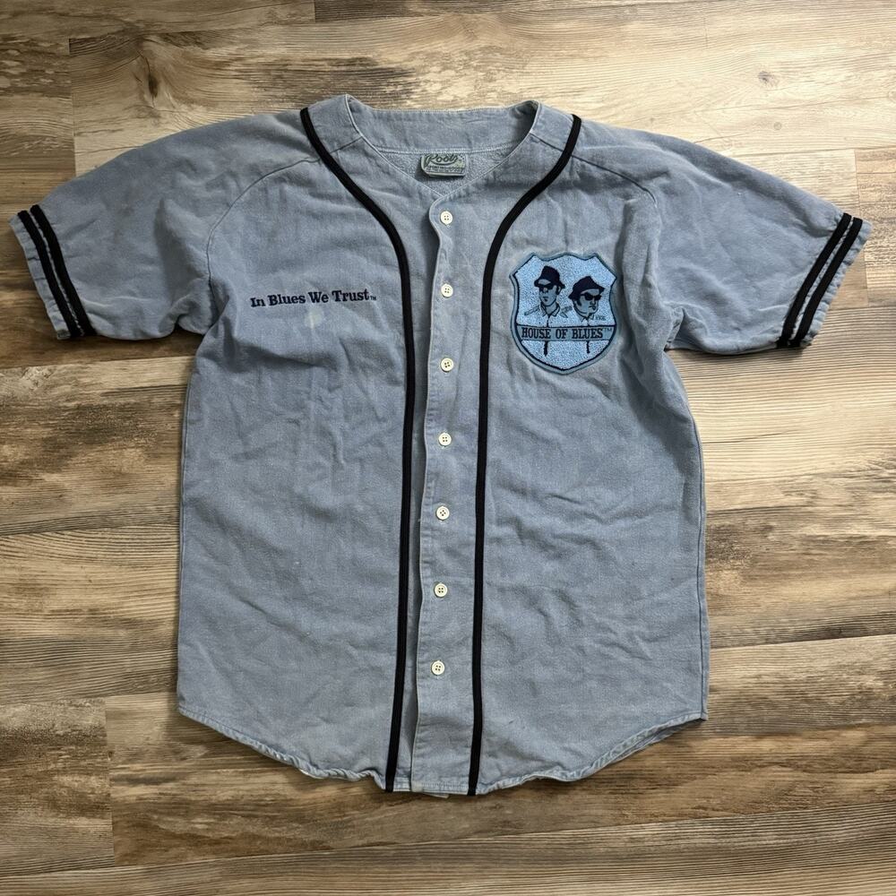 Vintage Roots House of Blues Baseball Jersey Shirt XXL – “In Blues We Trust”